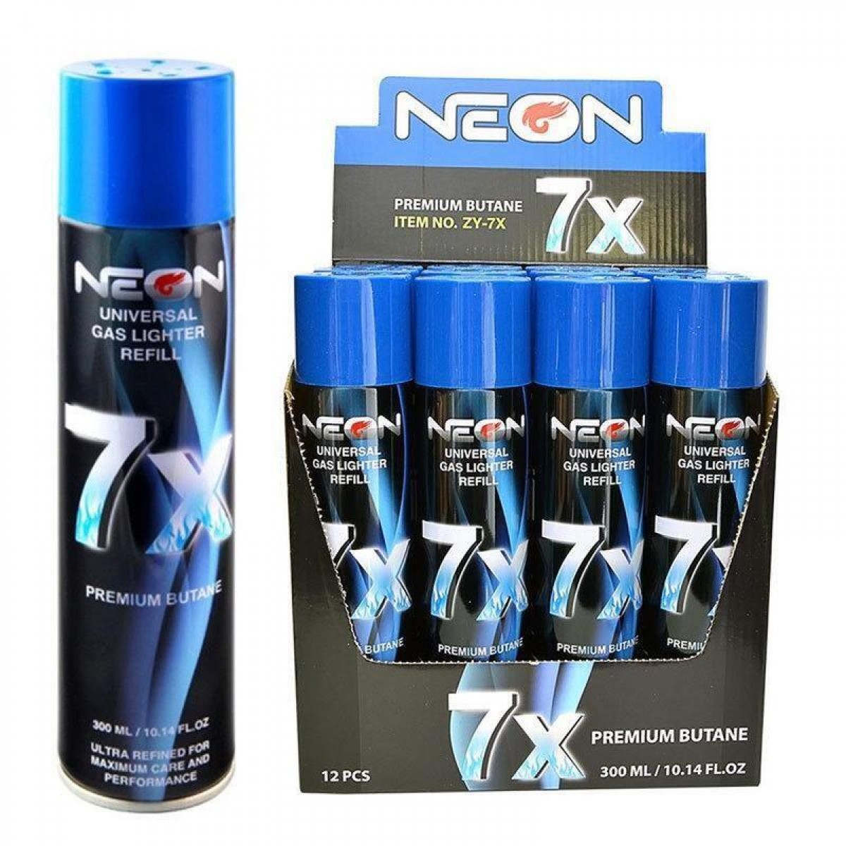 Neon 7x Refined Butane 12CT Case